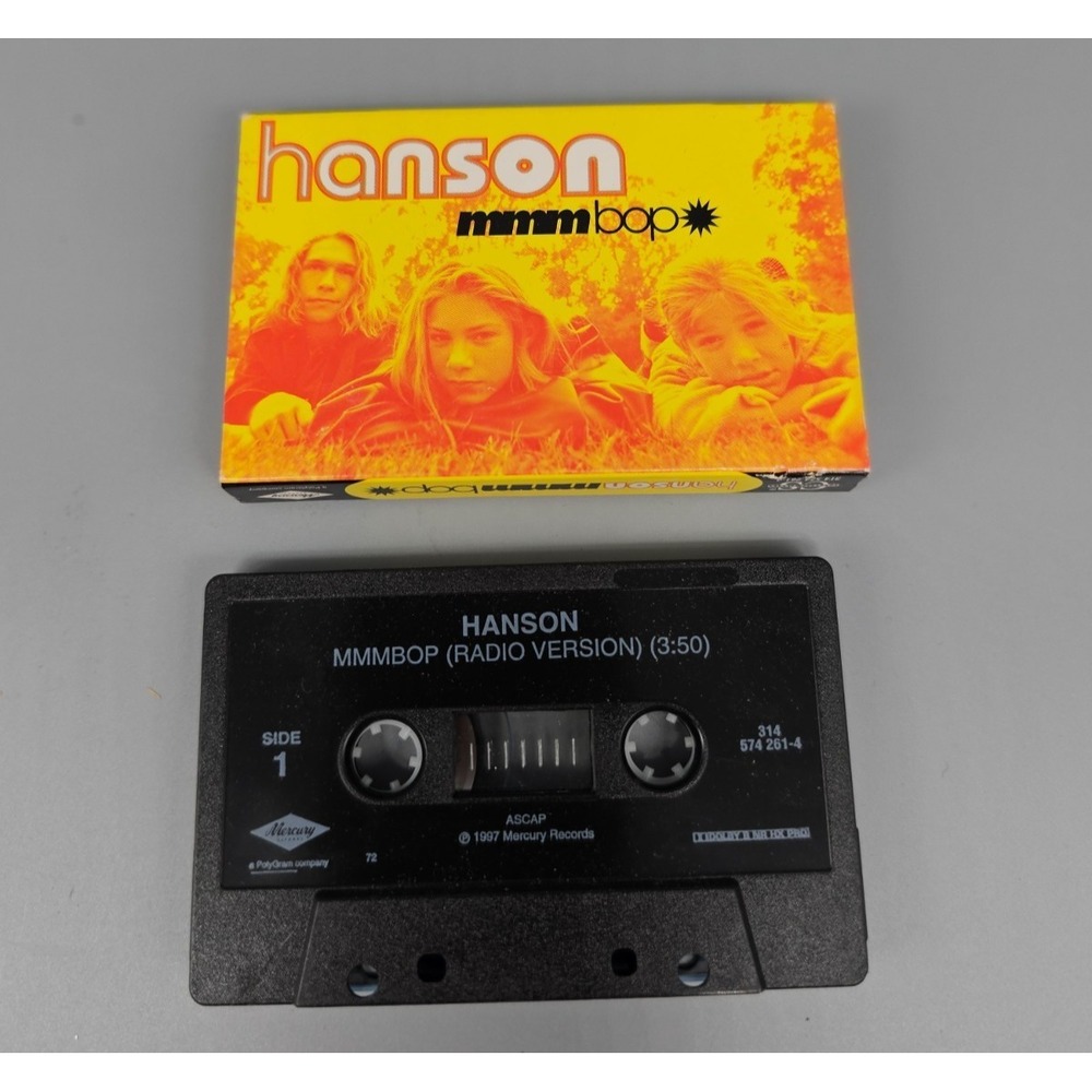 Hanson MMMBop Cassette Single Radio Version Mercury 1997